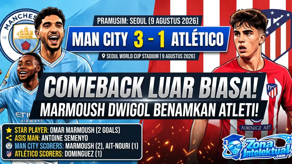 Hasil Man City vs Atletico Pramusim Hari Ini: Comeback 3-1 di Seoul, Marmoush Bintangnya!