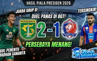 hasil persebaya vs port fc