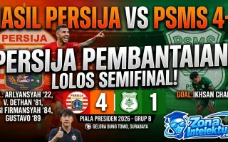 Hasil Piala Presiden 2026 Persija vs PSMS Medan