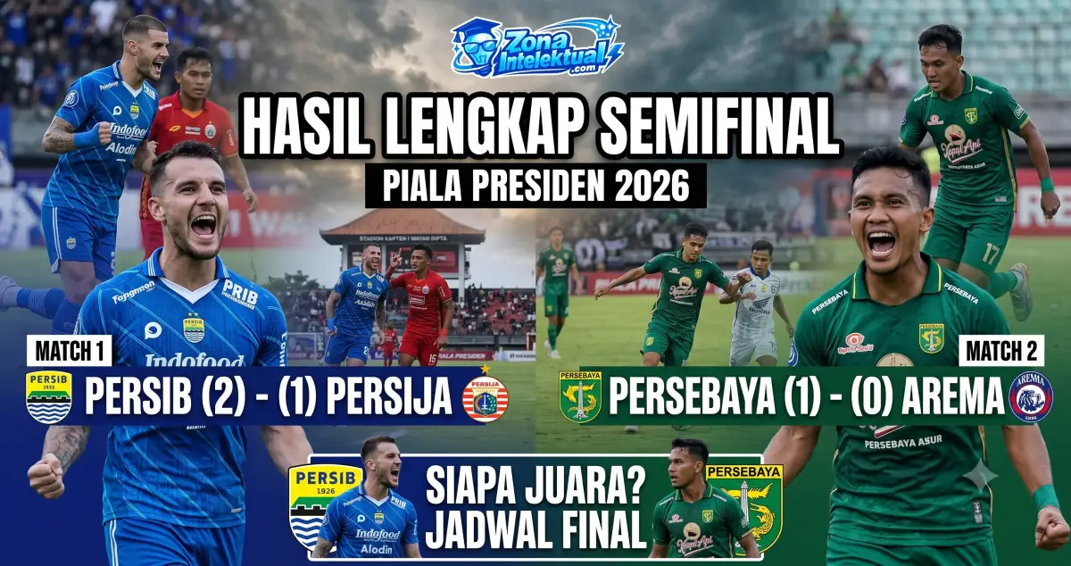 Hasil Semifinal Piala Presiden 2026: Persib Bandung dan Persebaya Surabaya Siap Berduel di Final!