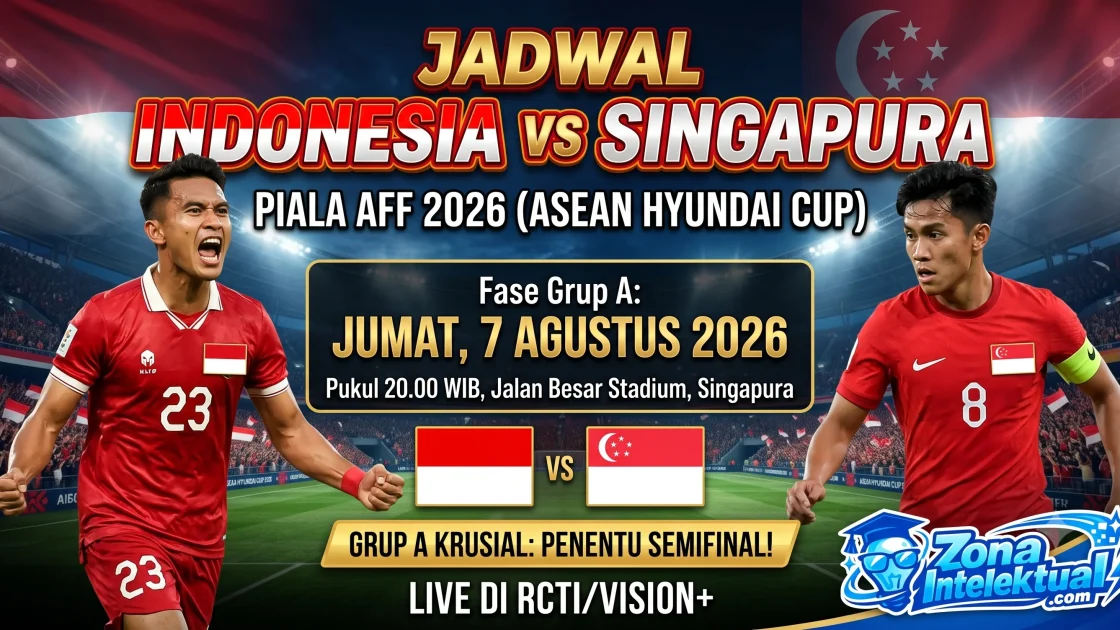 Jadwal Indonesia vs Singapura Piala AFF 2026