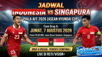 Jadwal Indonesia vs Singapura Piala AFF 2026: Catat Tanggalnya, Garuda!