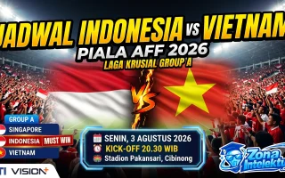 Jadwal Indonesia vs Vietnam Piala AFF 2026