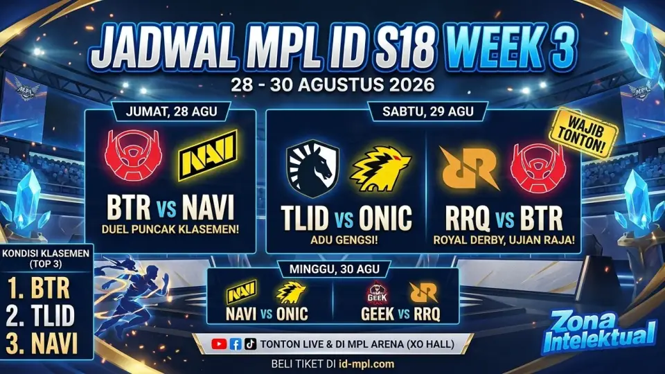 Jadwal MPL S18 Week 3: Siapa yang Akan Menguasai Land of Dawn?