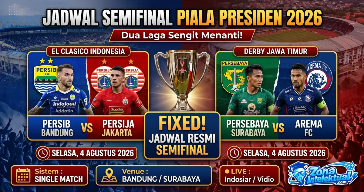 Jadwal Semifinal Piala Presiden 2026: Duel Klasik Siap Guncang Indonesia!