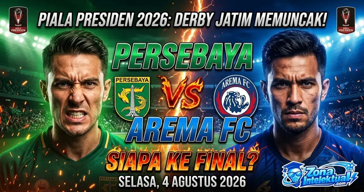 Persebaya vs Arema di Semifinal Piala Presiden 2026: Derby Jatim Panas Siap Tersaji!
