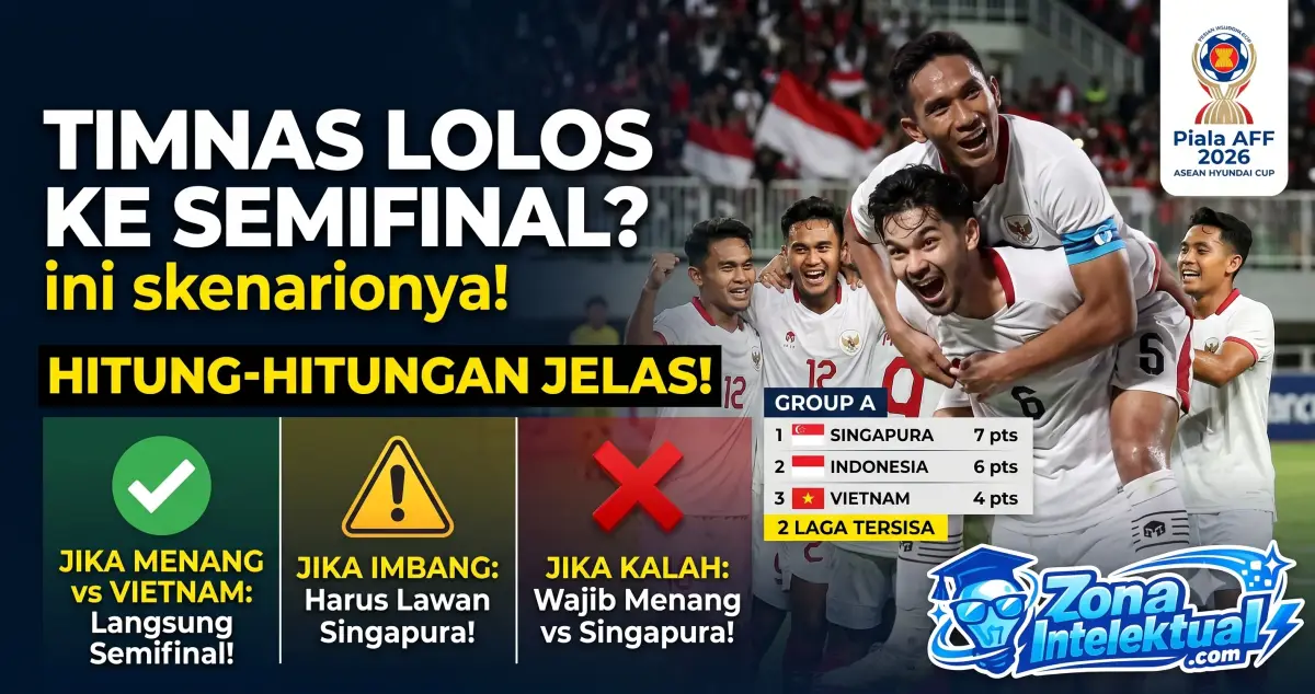 Skenario Lengkap Timnas Indonesia Lolos ke Semifinal Piala AFF 2026