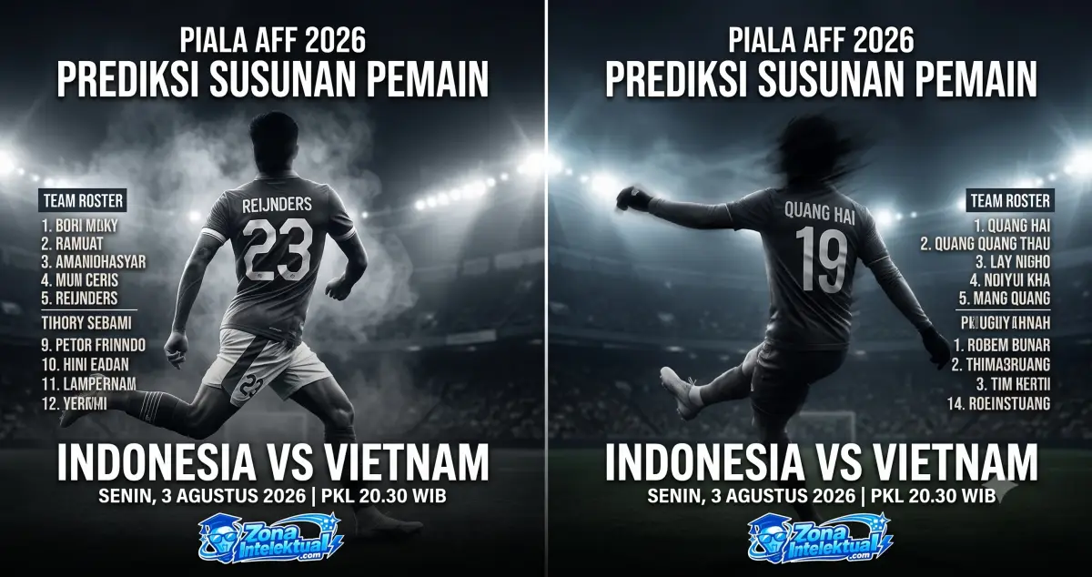 Susunan Pemain Indonesia vs Vietnam Piala AFF 2026: Siapa yang Turun di Laga Krusial Malam Ini?
