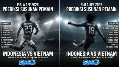 Susunan Pemain Indonesia vs Vietnam Piala AFF 2026: Siapa yang Turun di Laga Krusial Malam Ini?