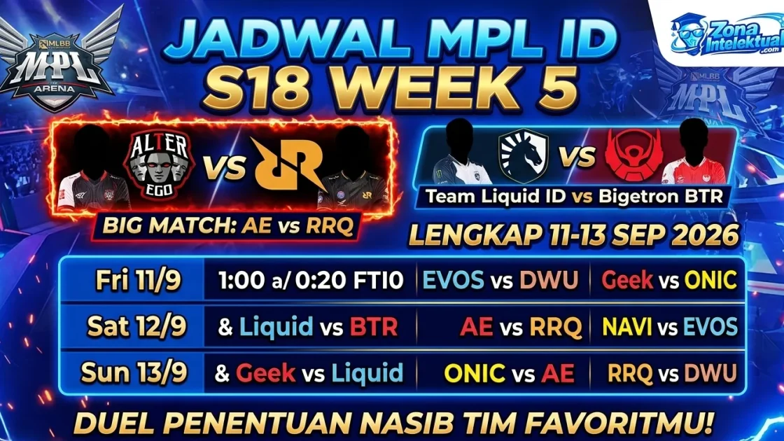 Jadwal MPL S18 Week 5