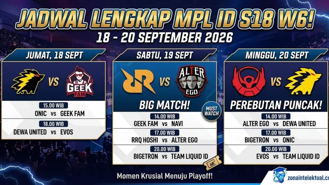 Jadwal MPL S18 Week 6